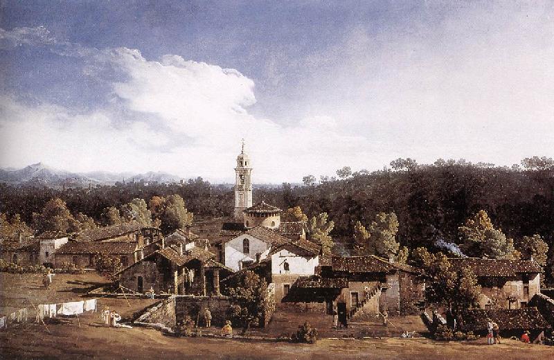 BELLOTTO, Bernardo View of Gazzada near Varese oil painting picture